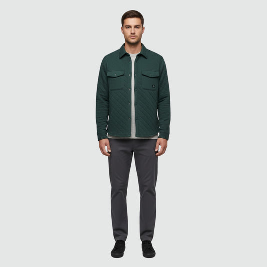 Quilted Colville Overshirt | Premium Streetwear Jacket