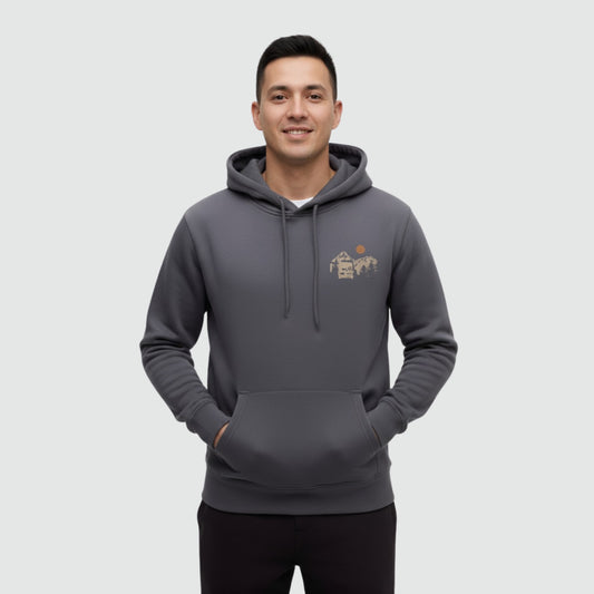 Sunset Embroidered Hoodie | Men's Angler Sweatshirt