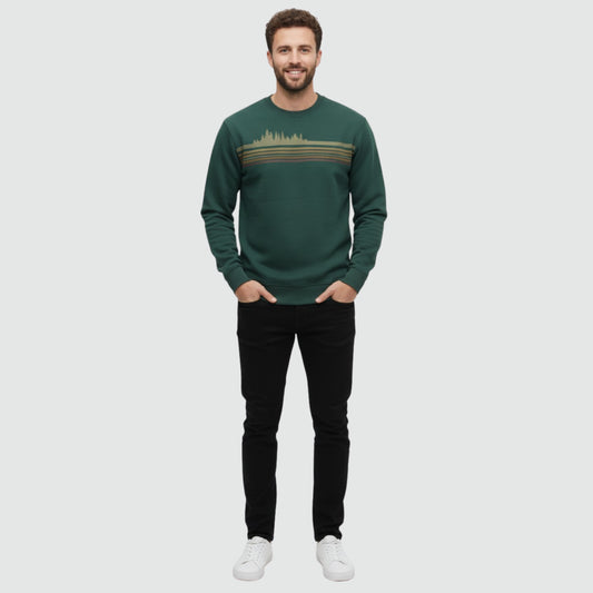 Retro TreeLine Crew Sweatshirt | Vintage-Inspired Streetwear