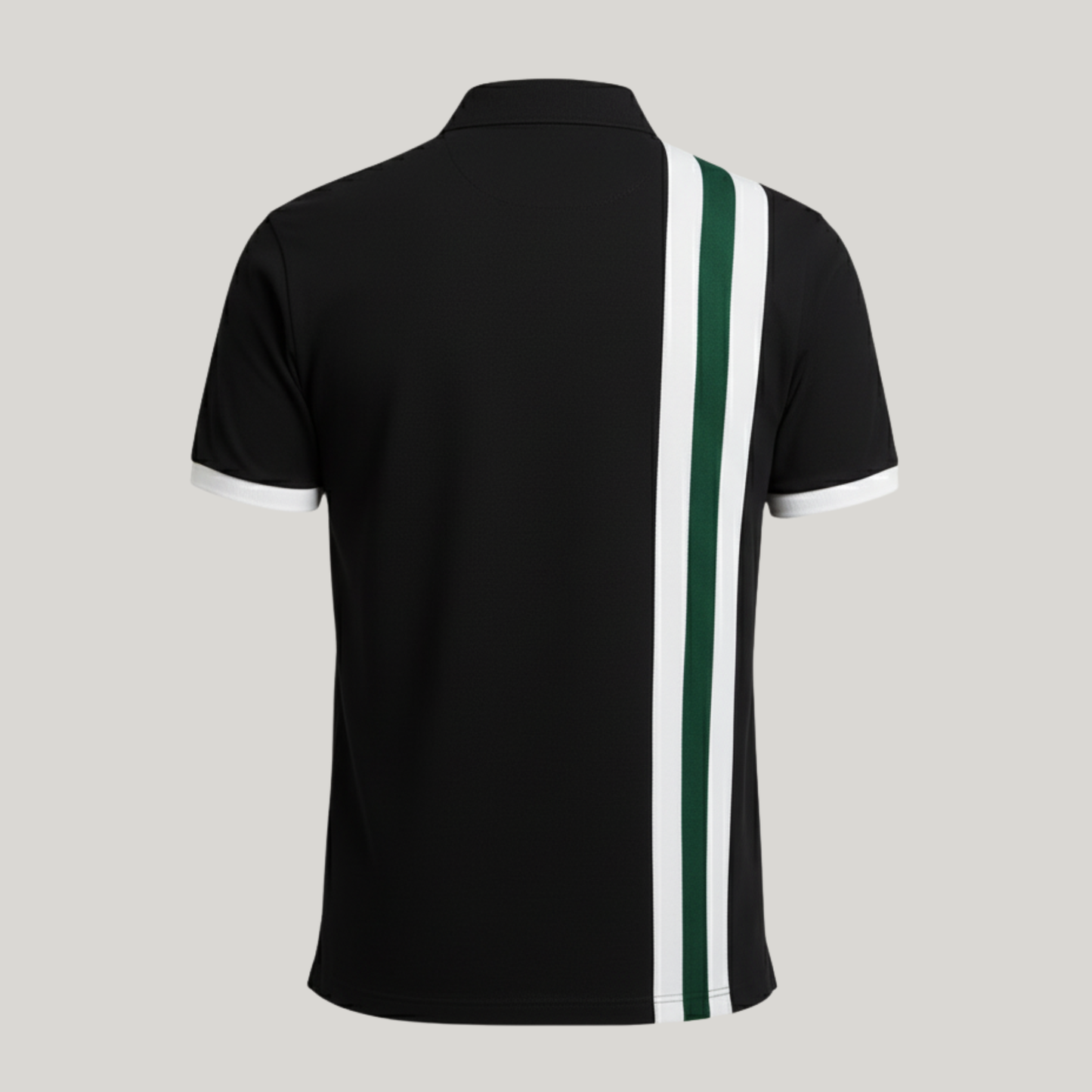 Regal Stripe Embroidered Polo