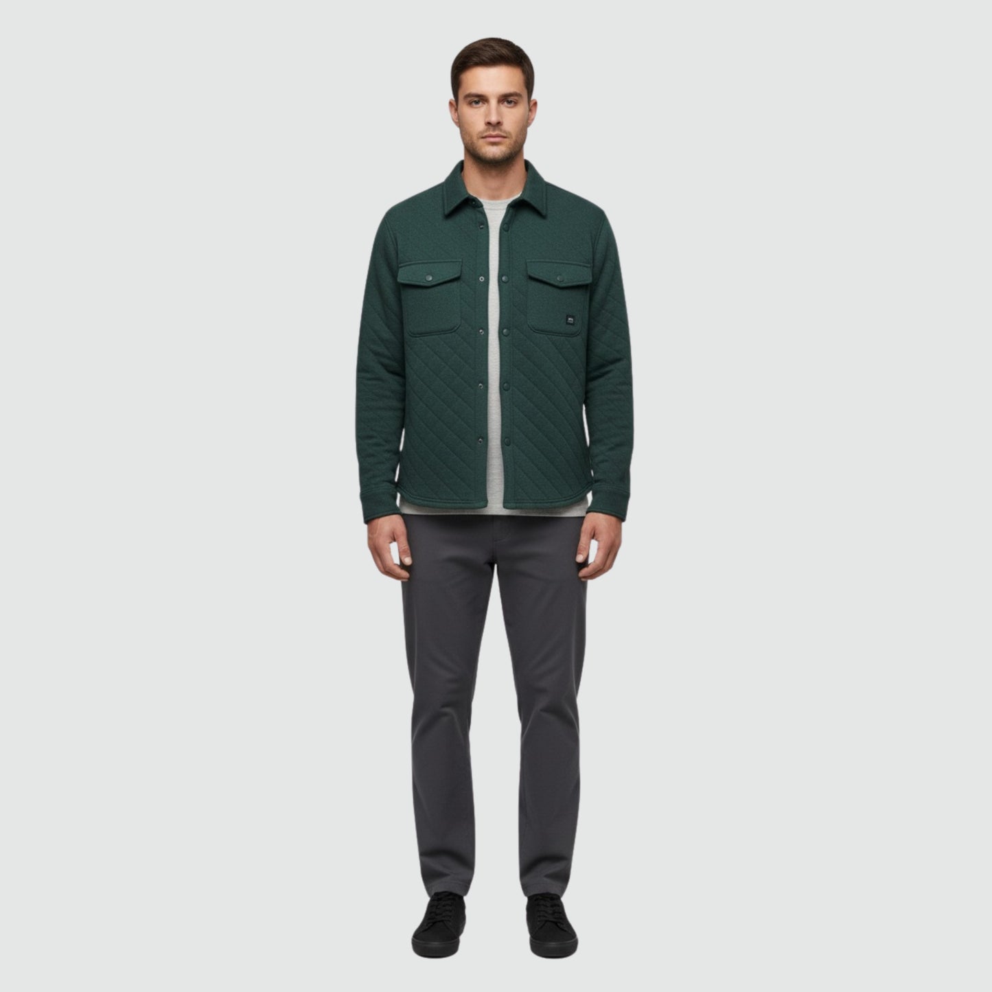 Quilted Colville Overshirt | Premium Streetwear Jacket