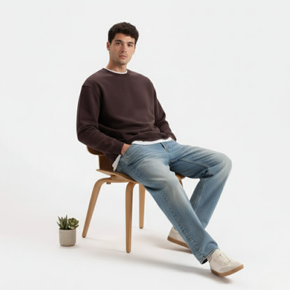 Slate Crew Sweatshirt | Minimal Premium Streetwear