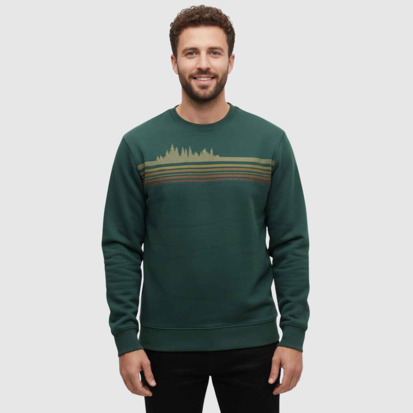 Retro TreeLine Crew Sweatshirt | Vintage-Inspired Streetwear