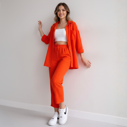 The Luxe Amber Co-Ord Set | Effortless Everyday Style